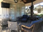 Patio furniture, TV, Gas grill